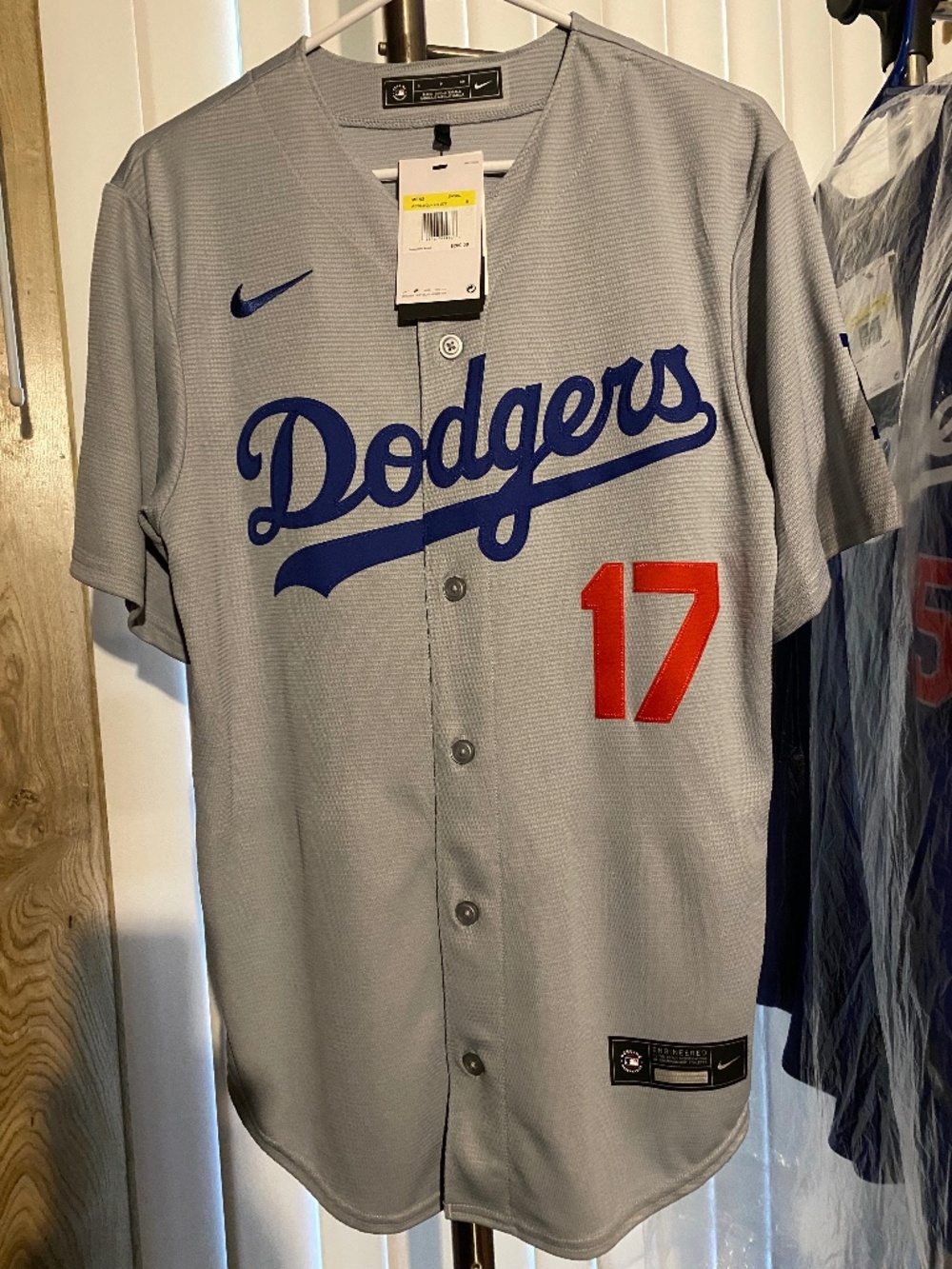 New Nike alternate away kanji grey ohtani mens jersey size S.